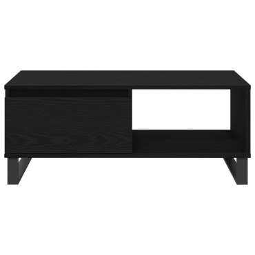 vidaXL Τραπέζι Καφέ Μαύρο Δρυς 90x50x36,5cm Επεξεργασμένο ξύλο 1 τεμ.
