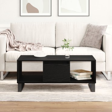 vidaXL Τραπέζι Καφέ Μαύρη Δρυς 90x50x36,5cm Κατασκευασμένο από Ξύλο 1 τεμ.