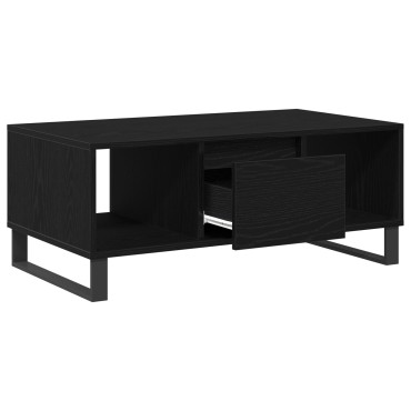vidaXL Τραπέζι Καφέ Μαύρη Δρυς 90x50x36,5cm Κατασκευασμένο από Ξύλο 1 τεμ.