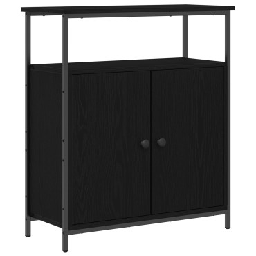 vidaXL Μπουφές Μαύρο Δρυς 70x30x80cm από Κατασκευασμένο Ξύλο 1 τεμ.