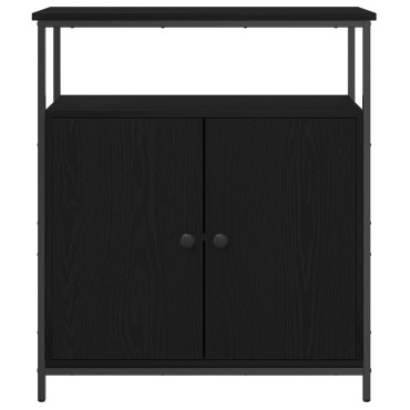 vidaXL Μπουφές Μαύρο Δρυς 70x30x80cm από Κατασκευασμένο Ξύλο 1 τεμ.