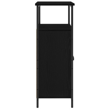 vidaXL Μπουφές Μαύρο Δρυς 70x30x80cm από Κατασκευασμένο Ξύλο 1 τεμ.
