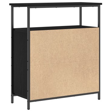 vidaXL Μπουφές Μαύρο Δρυς 70x30x80cm από Κατασκευασμένο Ξύλο 1 τεμ.