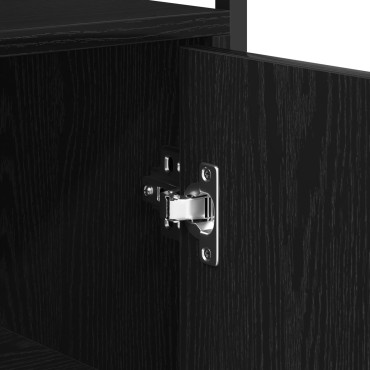 vidaXL Μπουφές Μαύρο Δρυς 70x30x80cm από Κατασκευασμένο Ξύλο 1 τεμ.