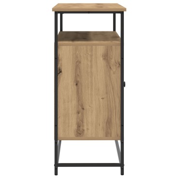 vidaXL Κονσόλα Artisan Oak 100x35x80cm Κατασκευασμένο ξύλο και Ατσάλι 1 τεμ.