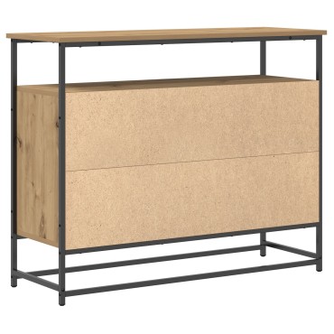 vidaXL Κονσόλα Artisan Oak 100x35x80cm Κατασκευασμένο ξύλο και Ατσάλι 1 τεμ.