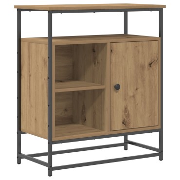 vidaXL Μπουφές Artisan Oak 69x35x80cm από Επεξεργασμένο Ξύλο και Χάλυβα 1 τεμ.
