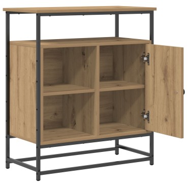 vidaXL Μπουφές Artisan Oak 69x35x80cm από Επεξεργασμένο Ξύλο και Χάλυβα 1 τεμ.