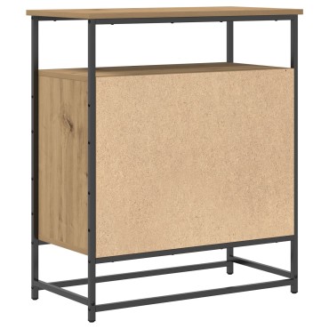 vidaXL Μπουφές Artisan Oak 69x35x80cm από Επεξεργασμένο Ξύλο και Χάλυβα 1 τεμ.
