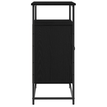 vidaXL Μπουφές Μαύρο Δρυς 69x35x80cm Κατασκευασμένο από Ξύλο και Ατσάλι 1 τεμ.