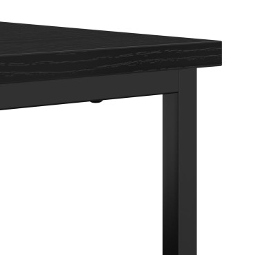 vidaXL Μπουφές Μαύρο Δρυς 69x35x80cm Κατασκευασμένο από Ξύλο και Ατσάλι 1 τεμ.