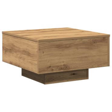 vidaXL Τραπέζι Σαλονιού Artisian από Δρυό 55x55x31cm Φτιαγμένο από ξύλο 1 τεμ.