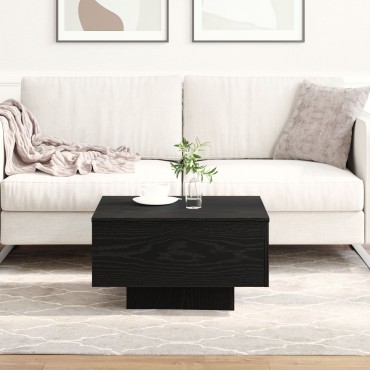 vidaXL Τραπεζάκι σαλονιού Μαύρο Δρυς 55x55x31cm από επεξεργασμένο ξύλο 1 τεμ.