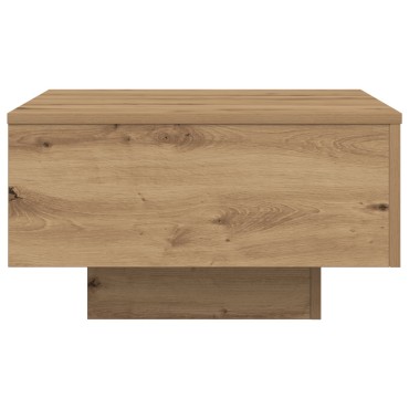 vidaXL Τραπέζι Καφέ με LED Φώτα Artisan Oak 55x55x31 εκ 1 τεμ.
