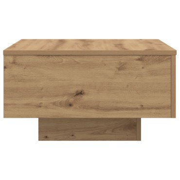 vidaXL Τραπέζι Καφέ με LED Φώτα Artisan Oak 55x55x31 εκ 1 τεμ.