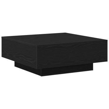 vidaXL Καφέ Τραπέζι Μαύρου Δρυς 80x80x31cm Φτιαγμένο από ξύλο