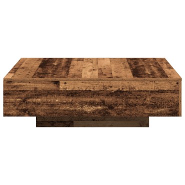 vidaXL Τραπέζι καφέ από παλιό ξύλο 100x100x31cm 1 τεμ.