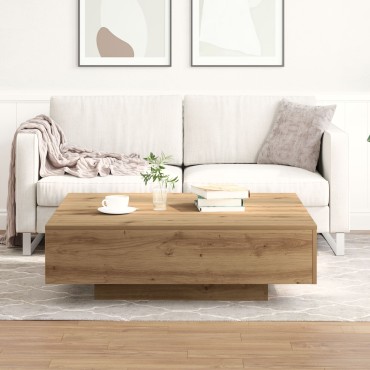 vidaXL Τραπεζάκι Καφέ Artisan Oak 100x100x31cm Ξύλο Επεξεργασμένο 1 τεμ.