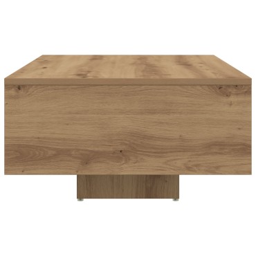 vidaXL Τραπέζι σαλονιού με LED φώτα Artisan Oak 85x55x31 εκ 1 τεμ.