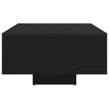 vidaXL Τραπεζάκι Σαλονιού με LED Φώτα Μαύρη Δρυς 85x55x31cm 1 τεμ.