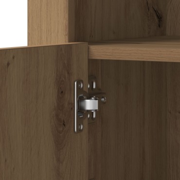 vidaXL Τραπέζι με LED φώτα Artisan Oak 41x37x67cm