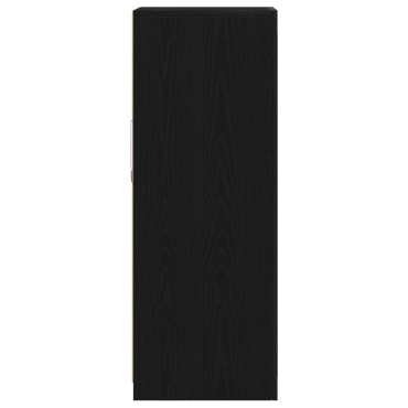 vidaXL Κονσόλα με LED Φώτα Μαύρο Δρυς 41x37x100cm 1 τεμ.