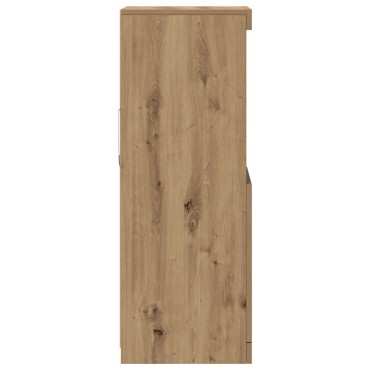 vidaXL Μπουφέ με LED Φώτα στην απόχρωση Artisan Oak 41x37x100cm 1 τεμ.