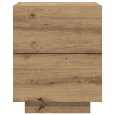 Κομοδίνο vidaXL με LED Φωτιστικά Artisan Oak 45x40x55cm 1 τεμ.