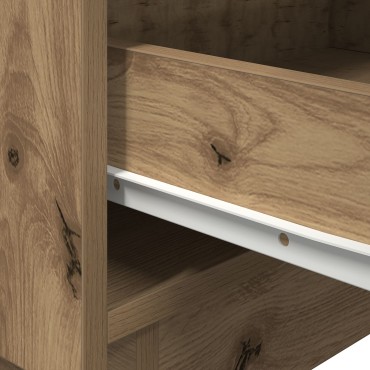 Κομοδίνο vidaXL με LED Φωτιστικά Artisan Oak 45x40x55cm 1 τεμ.