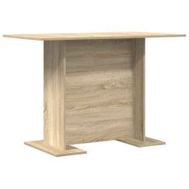 vidaXL Τραπέζι Φαγητού Σονομά Οξιά 110x60x75cm Επεξεργασμένο Ξύλο 1 τεμ.