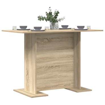 vidaXL Τραπέζι Φαγητού Σονομά Οξιά 110x60x75cm Επεξεργασμένο Ξύλο 1 τεμ.