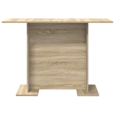 vidaXL Τραπέζι Φαγητού Σονομά Οξιά 110x60x75cm Επεξεργασμένο Ξύλο 1 τεμ.