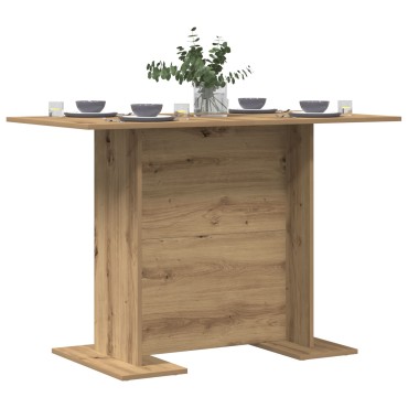 vidaXL Τραπέζι Φαγητού Artisan Oak 110x60x75cm Επεξεργασμένο Ξύλο 1 τεμ.