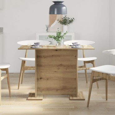 vidaXL Τραπέζι Φαγητού Artisan Oak 110x60x75cm Επεξεργασμένο Ξύλο 1 τεμ.