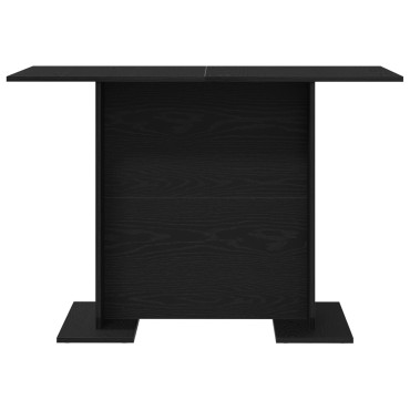 vidaXL Τραπέζι Τραπεζαρίας Μαύρη Δρυς 110x60x75cm Επεξεργασμένο Ξύλο 1 τεμ.