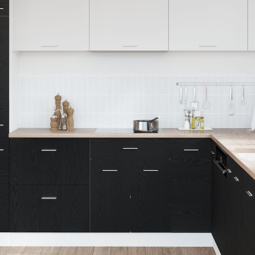 vidaXL Μαύρο Ερμάρι με Συστήματα Στάθμης - 60x46x81.5cm Φτιαγμένο από Επεξεργασμένο Ξύλο