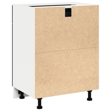vidaXL Μαύρο Ερμάρι με Συστήματα Στάθμης - 60x46x81.5cm Φτιαγμένο από Επεξεργασμένο Ξύλο