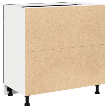 vidaXL Κάβες με Συρτάρι σε Μαύρη Δρυς, 80x46x81,5 cm Κατασκευασμένο από Επεξεργασμένο Ξύλο