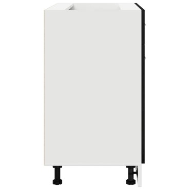 vidaXL Κάβες με Συρτάρι σε Μαύρη Δρυς, 80x46x81,5 cm Κατασκευασμένο από Επεξεργασμένο Ξύλο