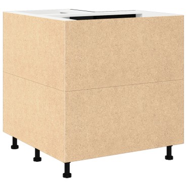 vidaXL Μαύρο Δρυς Γωνιακό Κάτω Ντουλάπι - 75.5x75.5x81.5 εκ