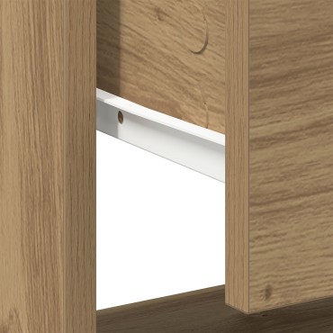vidaXL Κομοδίνο 2 τεμ. Καρυδί 45x34x47cm Ξύλο Γεννητριών