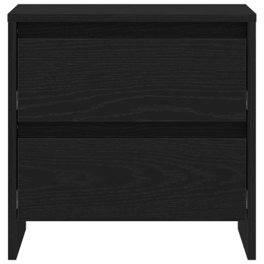 vidaXL Κομοδίνο Μαύρη Δρυς 45x34x44,5cm Κατασκευασμένο Ξύλο 1 τεμ.