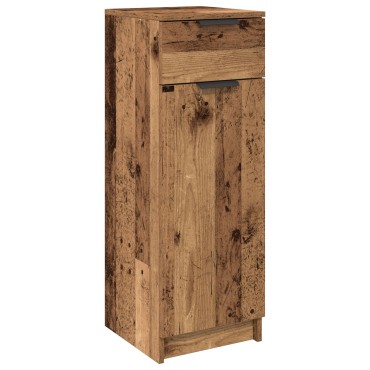 vidaXL Ντουλάπι Μπάνιου Παλιού Ξύλου 32x34x90cm Κατασκευασμένο Ξύλο 1 τεμ.