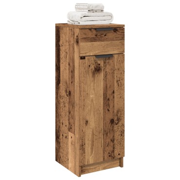 vidaXL Ντουλάπι Μπάνιου Παλιού Ξύλου 32x34x90cm Κατασκευασμένο Ξύλο 1 τεμ.