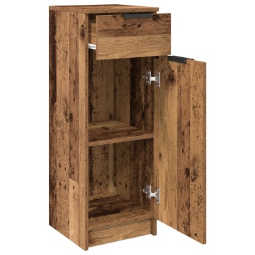 vidaXL Ντουλάπι Μπάνιου Παλιού Ξύλου 32x34x90cm Κατασκευασμένο Ξύλο 1 τεμ.