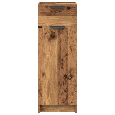 vidaXL Ντουλάπι Μπάνιου Παλιού Ξύλου 32x34x90cm Κατασκευασμένο Ξύλο 1 τεμ.