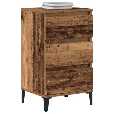 vidaXL Κομοδίνο Παλιού Ξύλου 40x35x70cm Κατασκευασμένο Ξύλο 1 τεμ.