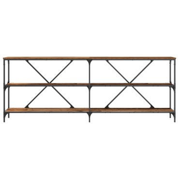 vidaXL Κονσόλα Παλιού Ξύλου 200x30x75cm Κατασκευασμένο Ξύλο και Ατσάλι 1 τεμ.