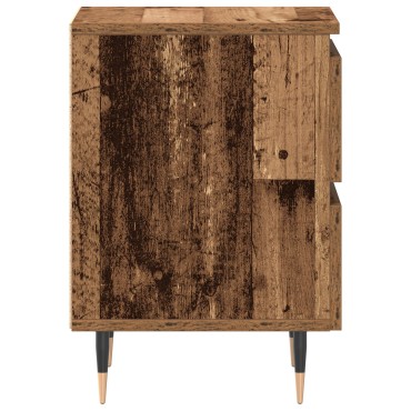 vidaXL Κομοδίνο Παλιού Ξύλου 40x35x50cm Συνθετικό Ξύλο 1 τεμ.