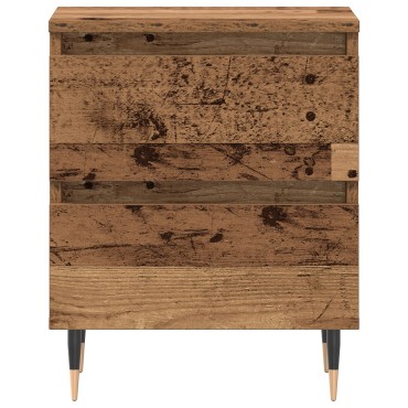 vidaXL Κομοδίνα 2 τεμ. Παλαιού Ξύλου 40x35x50cm Κατασκευασμένο Ξύλο